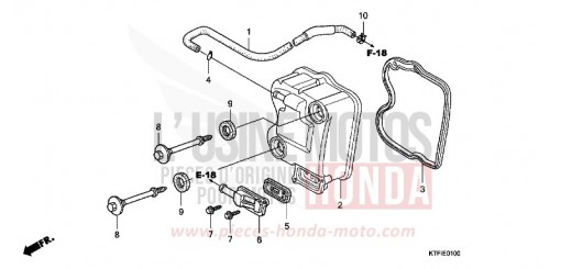 CYLINDER HEAD COVER SH150RA de 2010